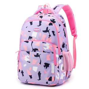 New school bag fashion backpack for primary school girls lightweight load reduction ridge protection 6-12 years old backpack