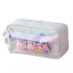 Cute Pencil Bag Large Capacity Primary School Girls’ Heart Salt Pencil Bag Stationery Box