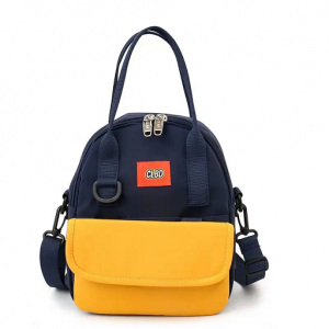 Manufacturer customized 2021 New Fashion contrast color small backpack multi-purpose backpack single shoulder backpack tiny back