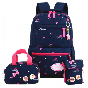 Manufacturers wholesale new pink children sweet cute light casual backpack school bags for women