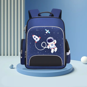 Astronaut new cartoon lightening children customized logo wholesale schoolbags