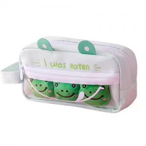 Cute Pencil Bag Large Capacity Primary School Girls’ Heart Salt Pencil Bag Stationery Box