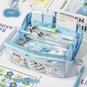 Japanese high capacity junior high school boys and girls with simple high appearance level pencil case