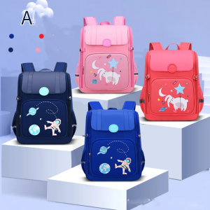 New primary school schoolbag male primary school backpack cartoon lovely space bag children schoolbag