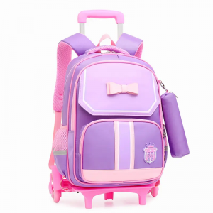 New children’s 3-piece backpack with ice pack pen bag with pull rod