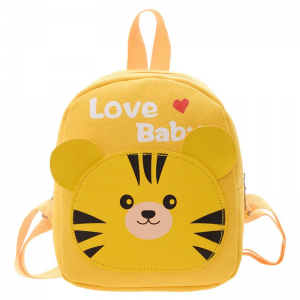 Children’s lovely animal canvas Mini Backpack education gift customized kindergarten schoolbag decorative cheap school bag