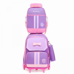 New children’s 3-piece backpack with ice pack pen bag with pull rod