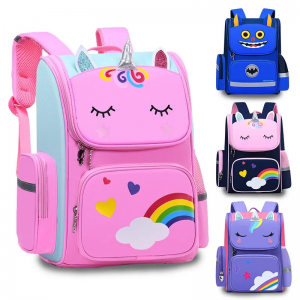 Factory Customized New Fashion cartoon mochila Unicorn children’s school bags backpack for primary