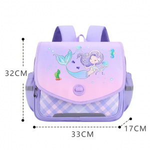 Horizontal schoolbag backpack for boys and girls