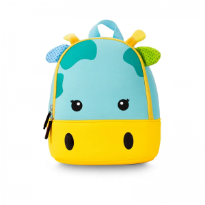 Cute cartoon animal SBR neoprene shoulder backpack for children