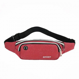 New leisure multifunctional large capacity waterproof and wear-resistant fanny pack black bum waist bag