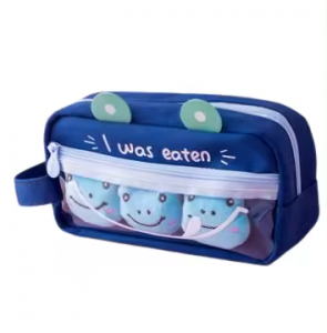 Cute Pencil Bag Large Capacity Primary School Girls’ Heart Salt Pencil Bag Stationery Box