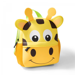 Manufacturer customized diving material Children’s schoolbag kindergarten cartoon backpack animal schoolbag