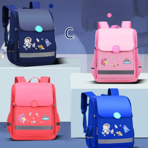 New primary school schoolbag male primary school backpack cartoon lovely space bag children schoolbag