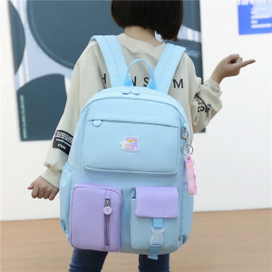 Tot sale nylon water splashing multifunctional high quality pendant colleague teenager backpack bags for girls