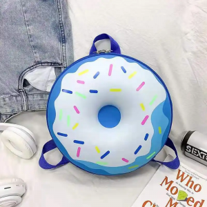 Wholesale Children Schoolbag Kindergarten Schoolbag Customized LOGO Student Gifts Cartoon Schoolbag Donut Backpack Animal Prints