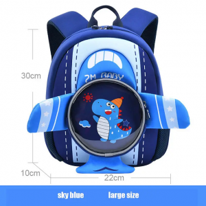 New kindergarten schoolbag male cartoon cute 3D preschool schoolbag trend light children’s shoulder mini bag