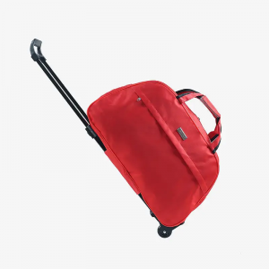 Hand-held men’s pull-rod bag on wheels luggage light folding boarding bag for business travel storage bag