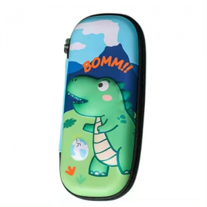 Cartoon 3D pen bag Creative cartoon Crocodile large capacity children’s EVA pencil case for men and women pencil case