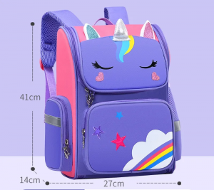 Factory Customized New Fashion cartoon mochila Unicorn children’s school bags backpack for primary