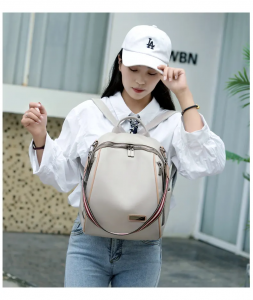 Factory Retail Multifunctional Tassel Pu Leather Backpack for Women Polyester Lady Newest Female pop backpack