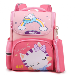 New space schoolbag for primary school students, boys and girls in Grade one, two and three cute cartoon children backpack