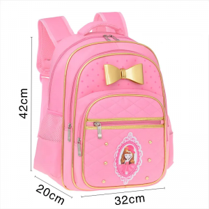 New cute spine protection large capacity bow girl’s new backpack student bag for kids