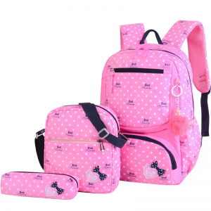 Manufacturers wholesale new pink children sweet cute light casual backpack school bags for women