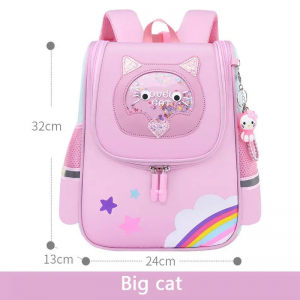 The new cartoon space bag cute lightweight tiger Unicorn backpack for boys and girls