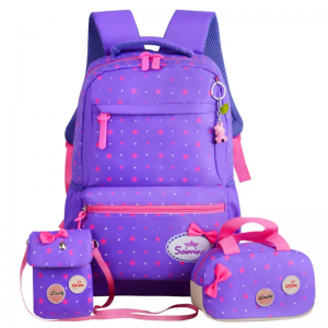 Manufacturers wholesale new pink children sweet cute light casual backpack school bags for women