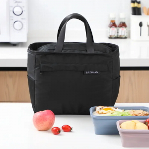 Portable thermal insulation bag Solid color outdoor portable thickened lunch insulation bag for rice