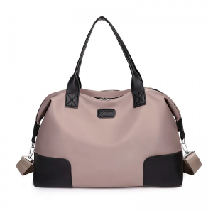 Fashionable new contrasting color one-shoulder portable travel bag with wet and dry separation