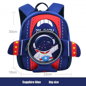 New kindergarten schoolbag male cartoon cute 3D preschool schoolbag trend light children’s shoulder mini bag