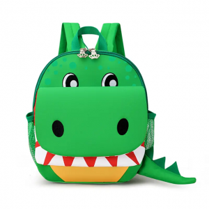 2023 new children’s dinosaur backpack male and female cartoon children backpack kindergarten light green dinosaur