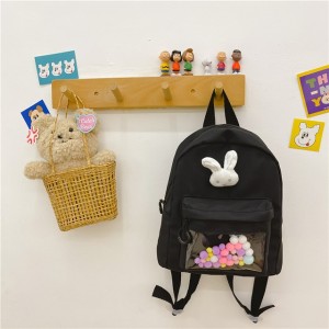 Foreign trade wholesale cute little rabbit kindergarten children bag bag small and pure and fresh colour preschool backpack