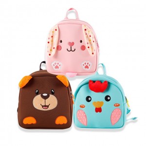 The new kindergarten bag diving fabric texture waterproof cartoon cross-border wholesale children’s backpack