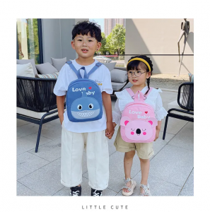 Children’s lovely animal canvas Mini Backpack education gift customized kindergarten schoolbag decorative cheap school bag