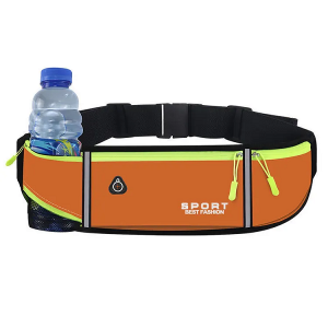 2023 fashion outdoor waterproof nylon thin waist bag belt unisex with water bottle holder